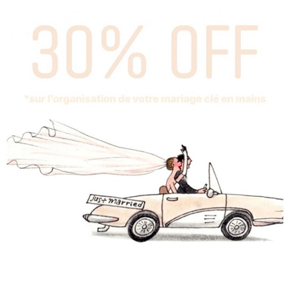 30% de réduction sur votre mariage, ça vous tente ?